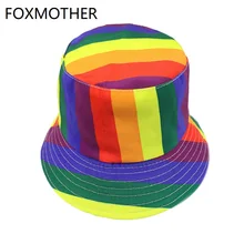 FOXMOTHER Новинка Chapeu Pescador Gorras пестрая, радужная полосатая шапки для Рыбака Шапки женские мужские