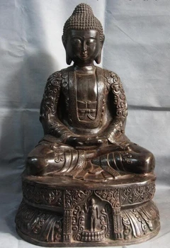 

xd 003028 23 Tibet Monastery Old Copper Bronze Amitayus Tathagata Sakyamuni Buddha Statue