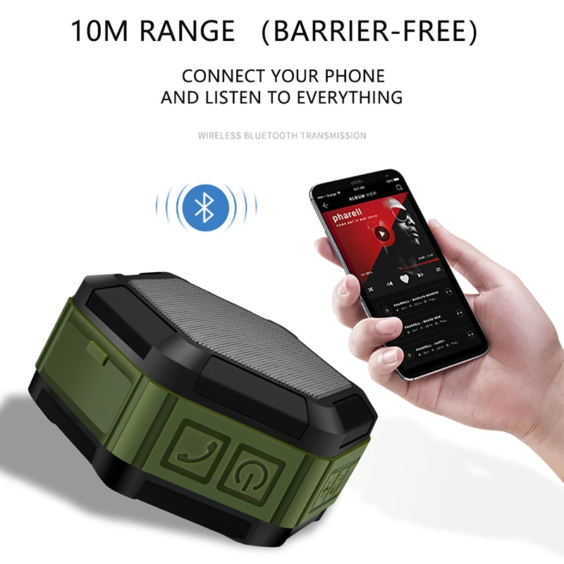 Bluetooth динамик мини беспроводной IPX7 водонепроницаемый портативный стерео HIFI Звук