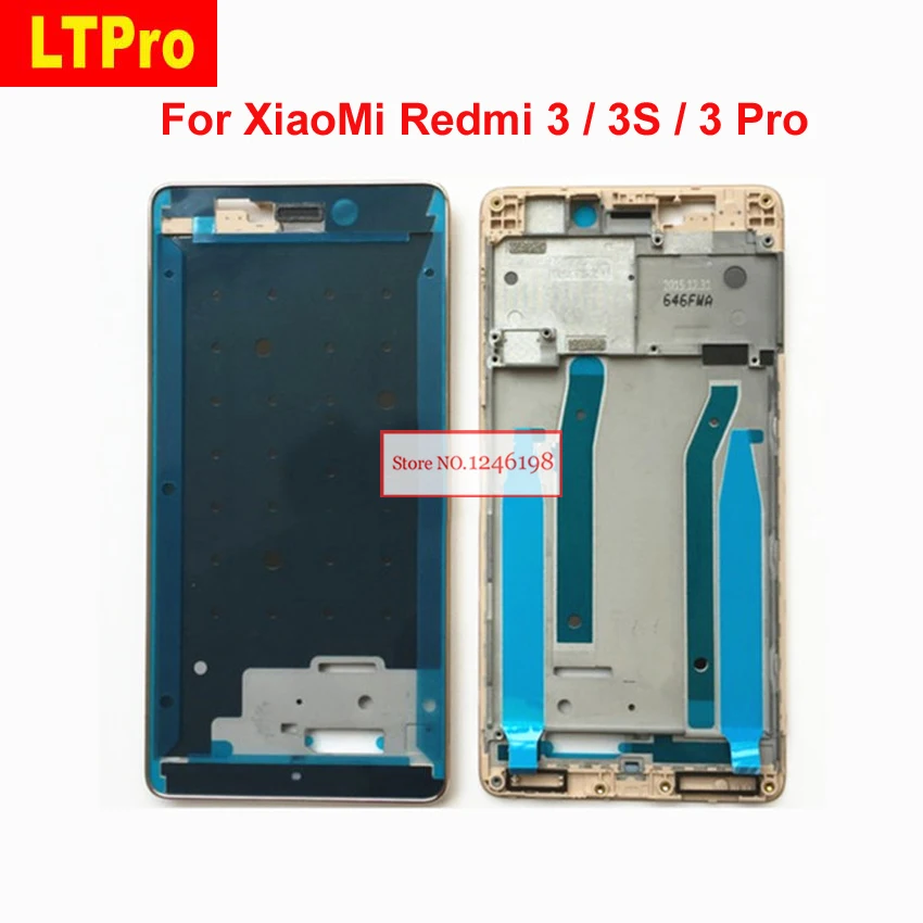 

LTPro Gold Silver NEW For Xiaomi Redmi 3 / 3s / Redmi 3 Pro Screen LCD Supporting Middle Frame Front Bezel Housing Replacement