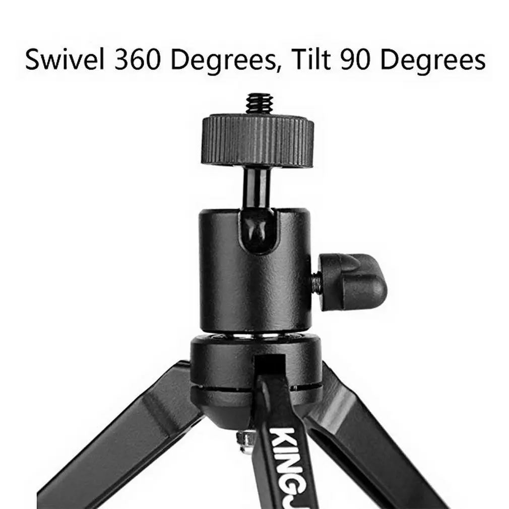 

Mini Tabletop Tripod,Kingjue Portable Tripod Stand with Swivel Ball Head for DSLR Digital Camera Spotting Scope Camcorder