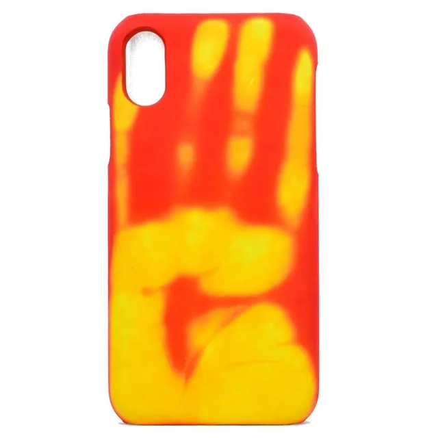 For Huawei Mate 20 10 Pro Lite Thermal Sensor Heat Induction phone Case For Huawei P20 P30 Pro Lite Silicone protective Cover - Color: Orange