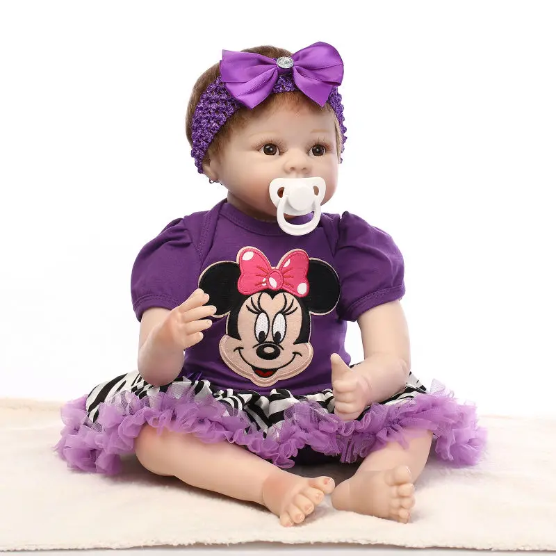

Newest Silicone Reborn Doll Lifelike Baby Newborn 55cm Handsome Baby-Reborn Dolls Christmas Birthday Gift Brinquedos for kids