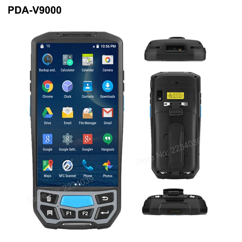Goedkoop 4g Android7.0 handheld PDA ingebouwde printer 2 in 1 touch screen Pos termina draadloze 1D2D barcode reader draagbare data collector