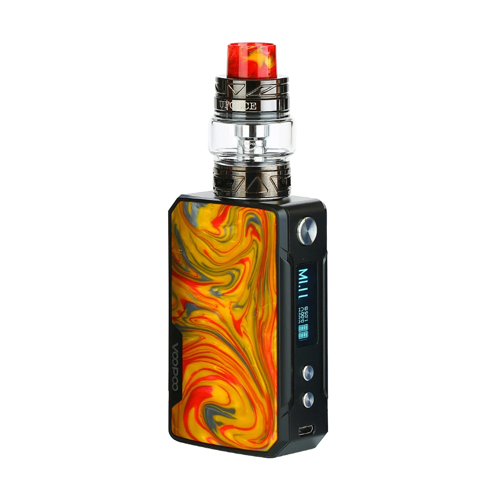 VOOPOO Drag Mini 117 Вт термоконтроль вэйпинга комплект с батареей Mod 4400 мАч VOOPOO Drag Mini MOD& UFORCE T2 бак 5 мл электронная сигарета комплект vs Shogun/Drag 2 - Цвет: B-Lava