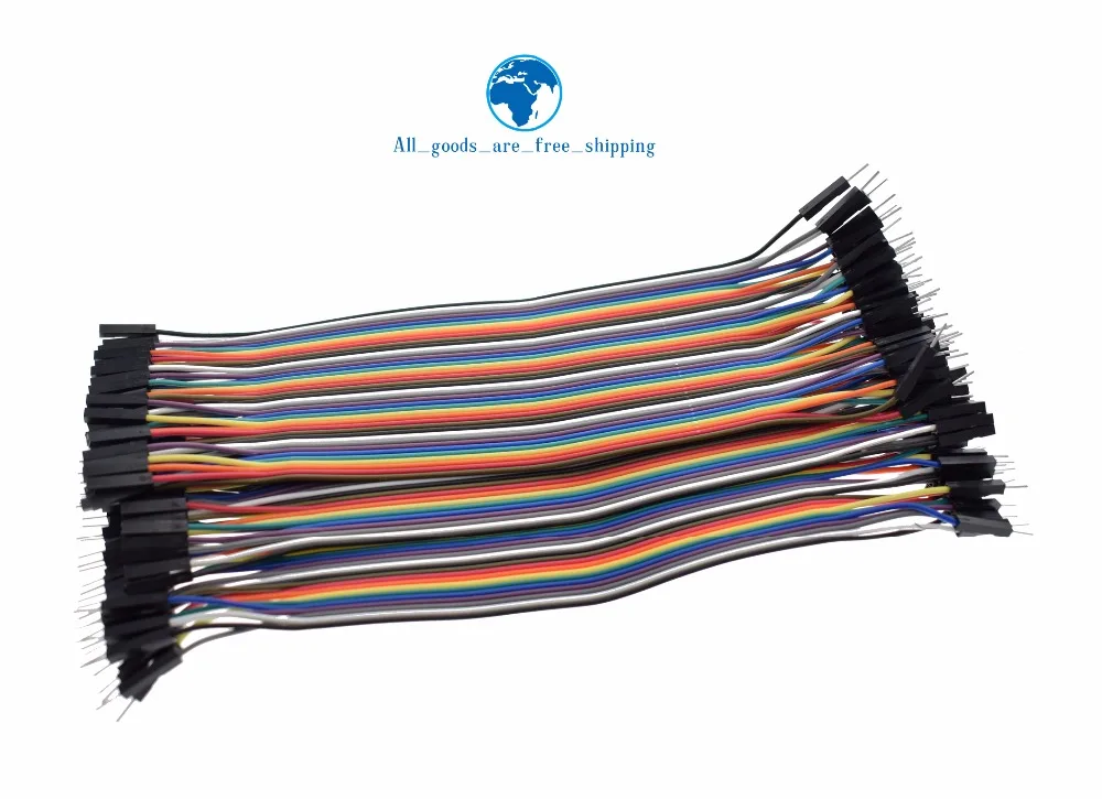 

TZT 400pcs Jumper Wire Dupont Cable line 3P-3P 2.54mm Male to Male , Male to Female , Female to Female 20cm For Arduino