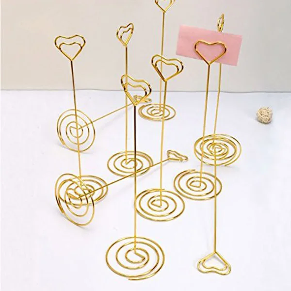 10 шт., 8,6 дюймов, высокий держатель для карт, настольный держатель для карт, настольный держатель для карт, настольные подставки с сердечками, фото-Памятка Cli