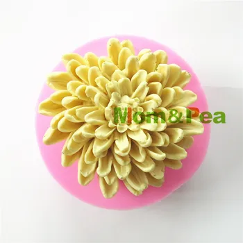 

Mom&Pea 0432 Free Shipping Flower Silicone Soap Mold Cake Decoration Fondant Cake 3D Mold Food Grade Silicone Mould