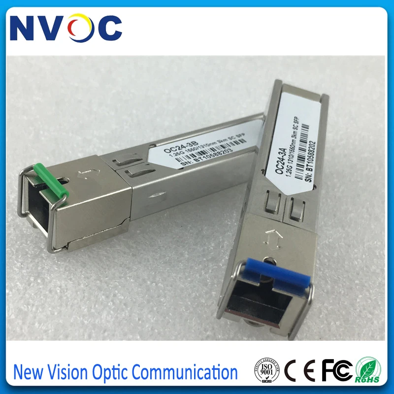 3 км BiDi SFP 1G (двунаправленный WDM 1 25 Гбит/с SC) DOM/DDM/DDMi (GLC BX D GLC U D/U A/B 1310/1550)