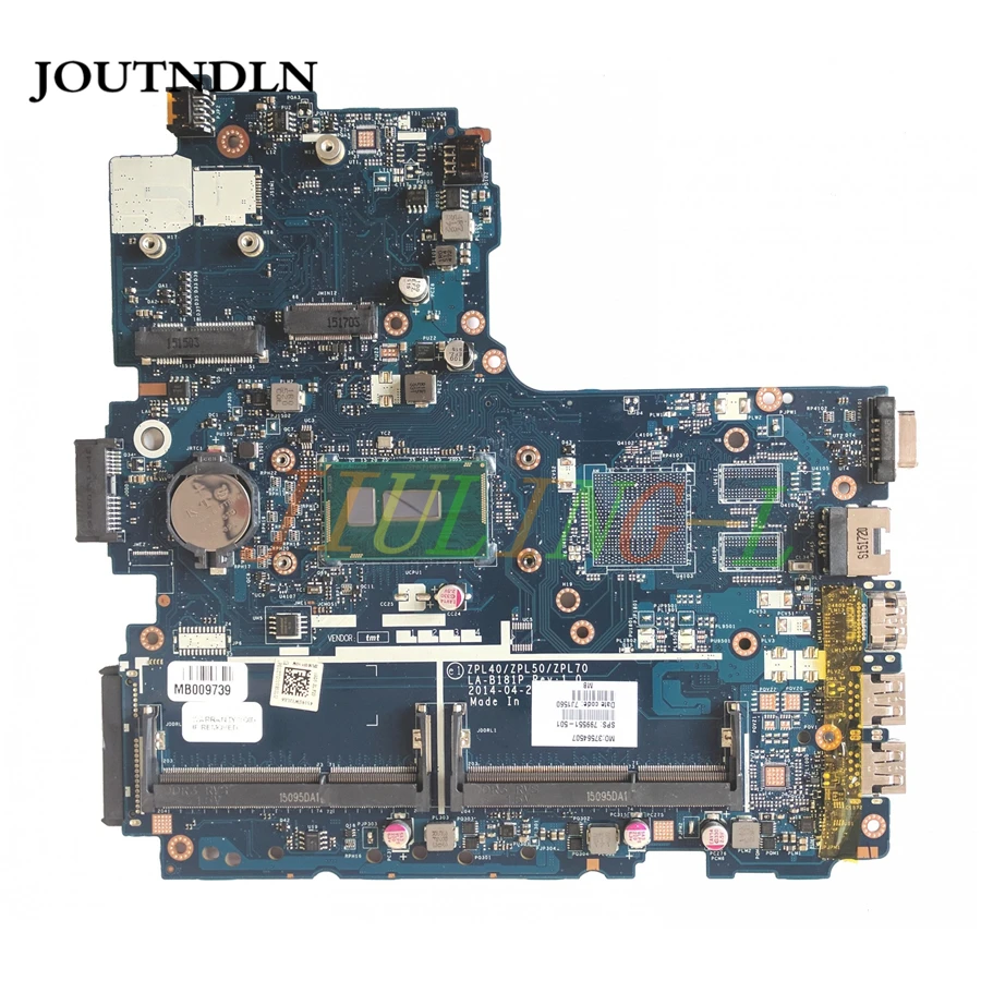 JOUTNDLN FOR HP PROBOOK 450 G2 Laptop Motherboard 799551-501 799551-601 LA-B181P REV1.0 ZPL40ZPL50ZPL70 w/ i3-5010u CPU | Компьютеры и