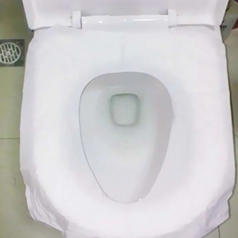 

10pcs/Set! Travel Sanitary Waterproof Toilet Paper Pad Disposable Paper Toilet Seat Covers Waterproof Bacteria Toilet Seat Cover