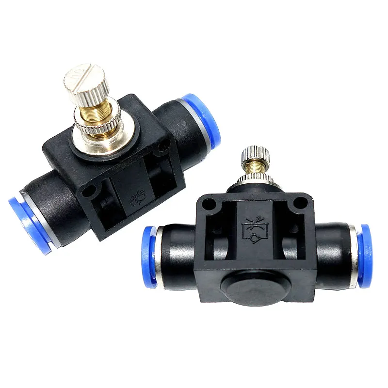 Пневматический клапан управления скоростью 4 6 8 10 12 мм OD|speed control valve|air pneumaticpneumatic flow
