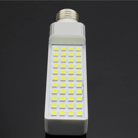 

G24 LED Bulb 44 SMD5050 Horizontal Plug LED Lamp E27 G24 LED Light 85-265V Warm White/Cold White free shipping