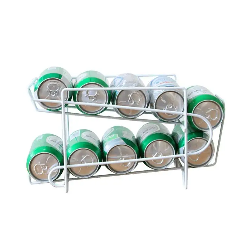 Home kitchen refrigerator beer shelves Coke cans storage shelves