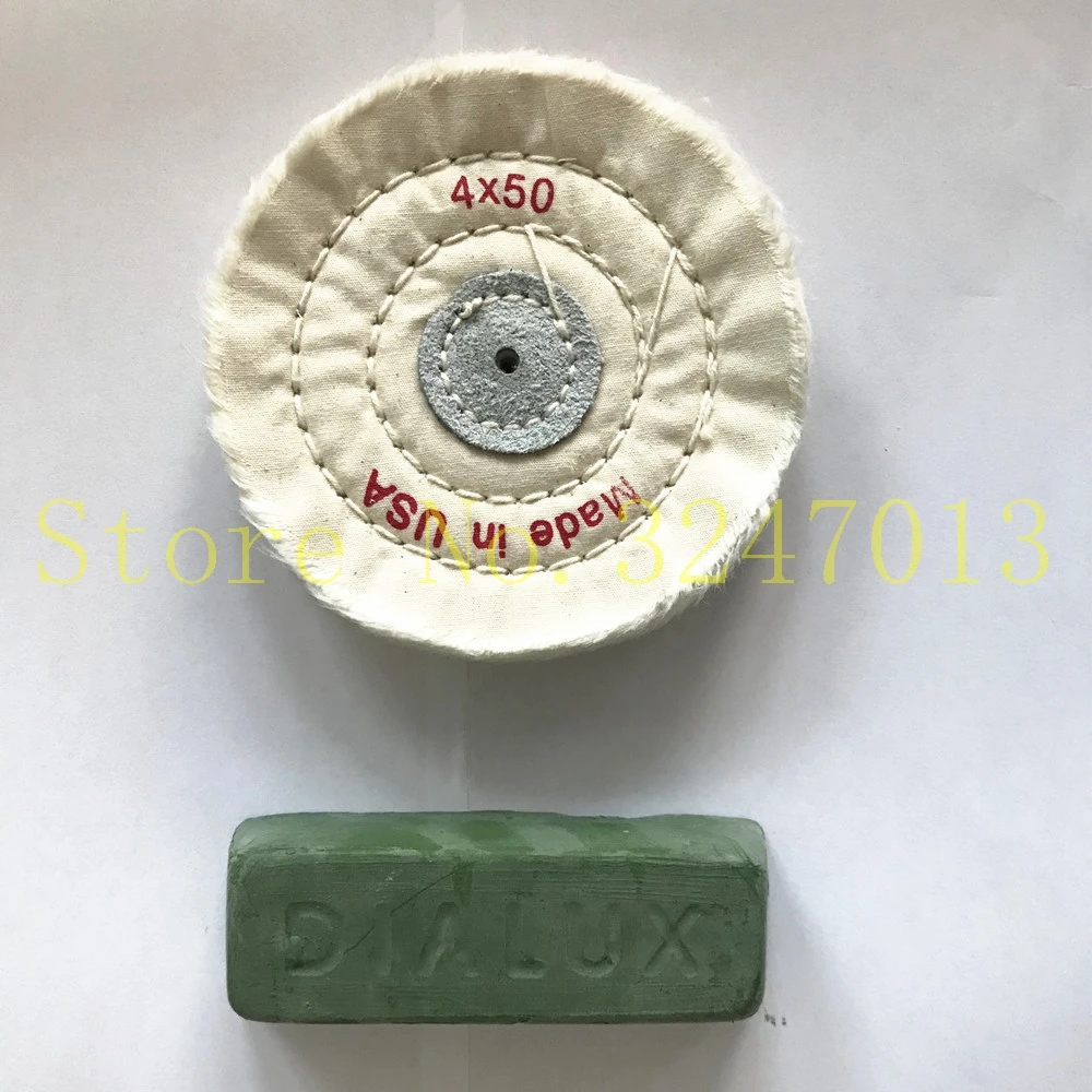 

2PCS/set 4"*50 Jeweler Rouge Polishing/Buffing Compound Polishing Buffing Wheel Wax Compound
