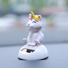 Милые качели на солнечных батареях, танцевальная игрушка с откидной крышкой, движущийся домашний Автомобиль, рабочий стол, Декор, украшение, подарок, милый кот, закрылки, игрушки на солнечных батареях