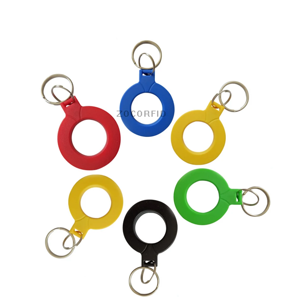 10 Pezzi Etichette RFID IC Portachiavi 13,56 MHZ Portachiavi Token NFC - Foto 11