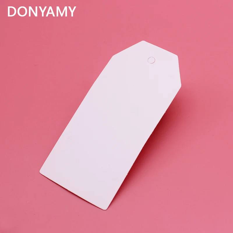 4.5X9.5CM,white cardboard Gift Tag, jewelry Paper Tags, hang tags 50pcs