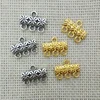 10pcs component multilayer clasp buckle necklace bails connector tassel chains 3 strands toggle filigree jewelry joyas craft ► Photo 1/6