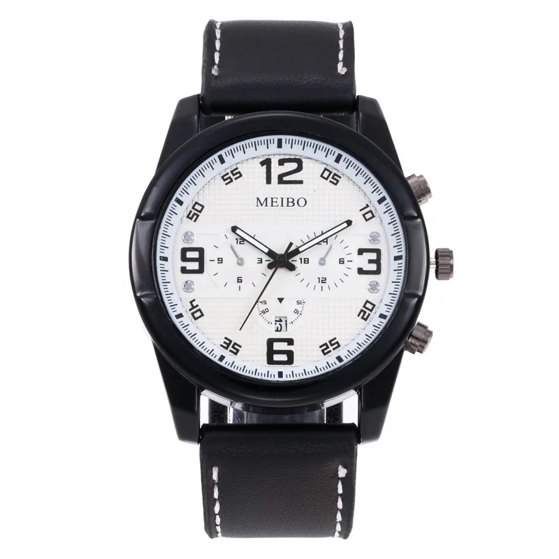 Relogio Masculino Men Watch Luxury Brand Men Military Sport Waterproof Wristwatch Geniune Leather Quartz Watch erkek kol saati