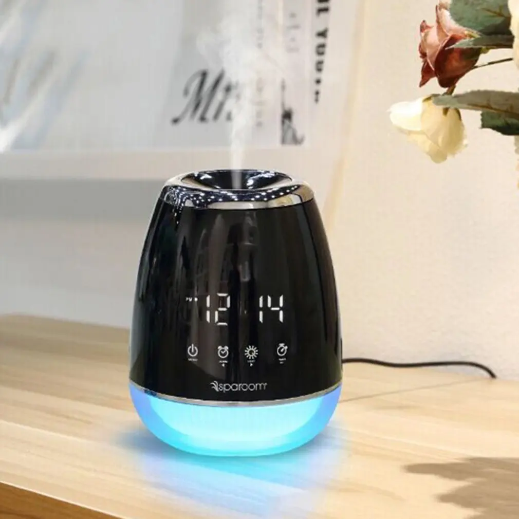 

220ML Touch Screen Ultrasonic Humidifier Air Humidifiers for Home Aroma Essential Oil Diffuser Aromatherapy With Timing Clock