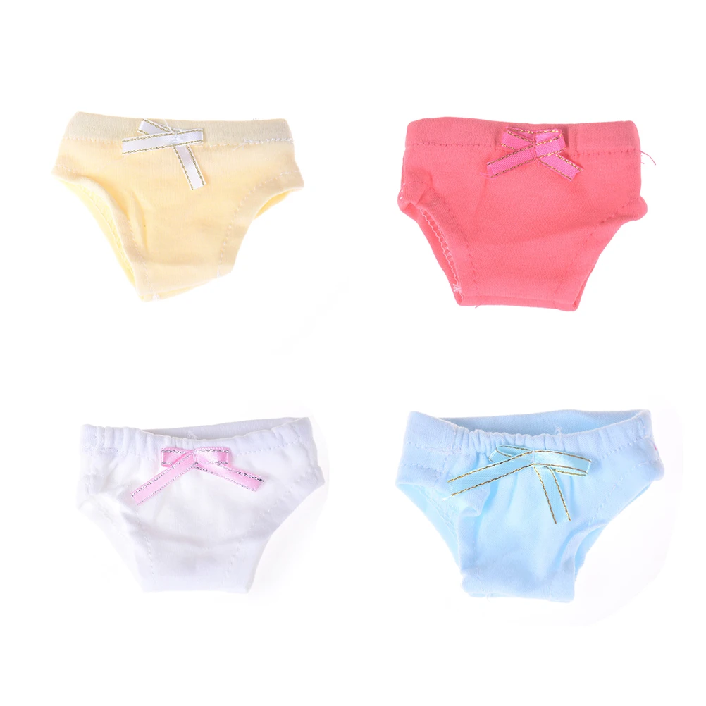 

2 Pcs 43cm Baby Doll Or 18inch Girl Doll Clothes Underpants For Doll 4 Color