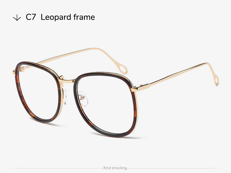 Toketorism TR90 прозрачные очки оптический ретро большие оправы для очков для мужчин и женщин модные прозрачные очки в золотой оправе 010