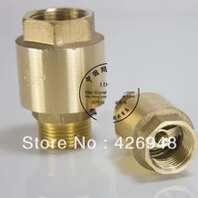 3/4 ''размеры DN20 мужской вход и женский розетки Латунь Вертикальный подъемный обратный клапан для воды, масла и газа