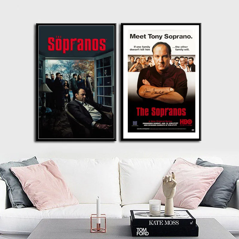 

P771 Classic TV Series Show The Sopranos Gangster Mafia Art Painting Silk Canvas Poster Wall Home Decor