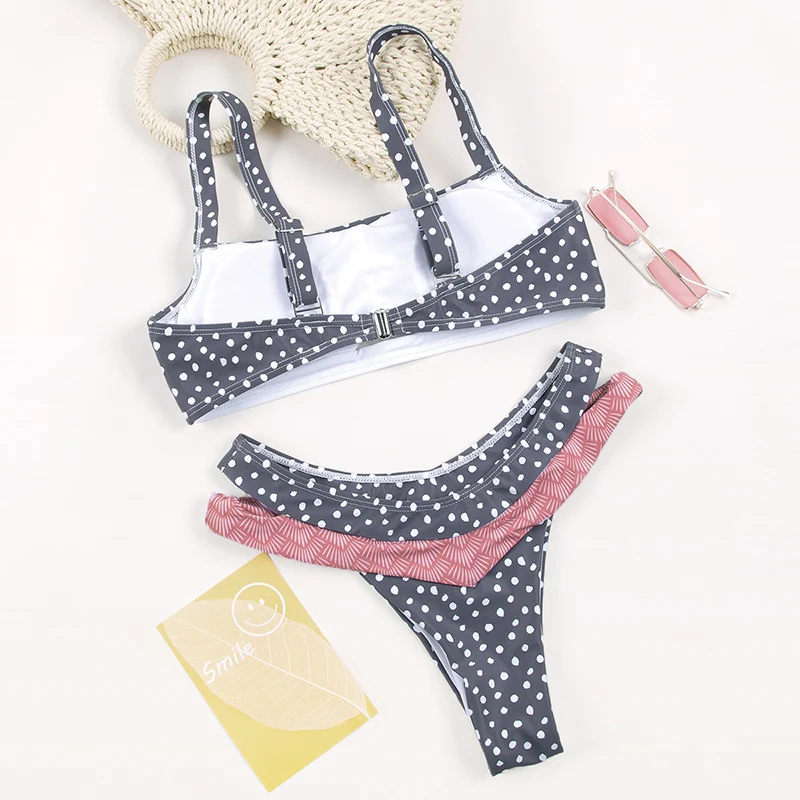 Bikini Bandeau de retazos de punto 2019 Bikini Push Up de alta calidad conjunto de Bikini para mujer traje de baño de playa femenina puede Biquinis Bikini Bandeau de retazos de punto 2019 Bikini Push Up de alta calidad conjunto de Bikini para mujer traje de baño de playa femenina puede Biquinis