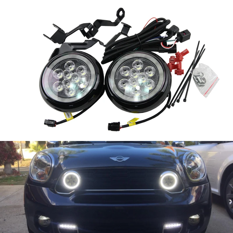 Led Rally Driving Light Halo Ring Daytime Running Lamps For Mini Cooper