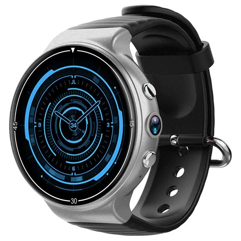 I8 Android7.0 четырехъядерный процессор камера сердечный ритм 4G SIM gps Smartwatch для телефонов/планшетов - Цвет: Silver