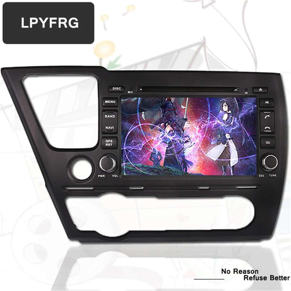 HD 1024*600 PX5 2 Din головное устройство 8 дюймов Android 8,1 PC Автомобильный DVD gps для Honda Civic салон 2013 магнитофон плеер