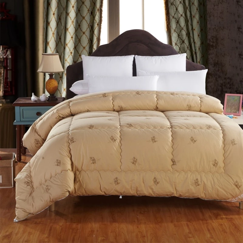 1.74.7kg winter camel hair/wool quilt luxury thicken stitching