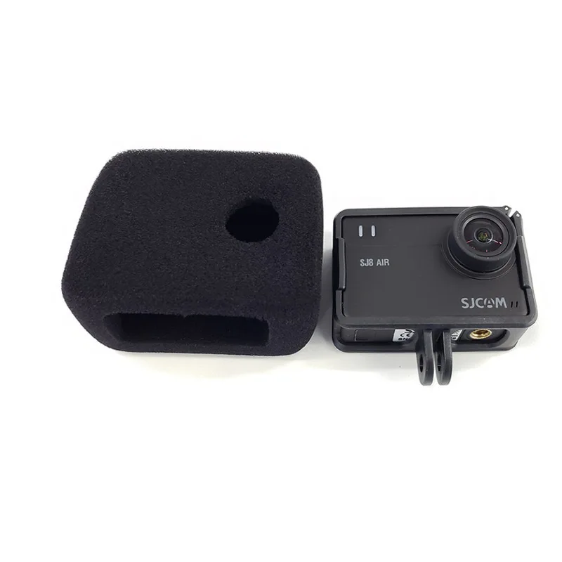 Sponge Foam Wind Cap Windshield Cover Housing + Protective Frame Case For SJCAM Sj8Pro Sj8plus Sj8Air Action camera Accessories (9)