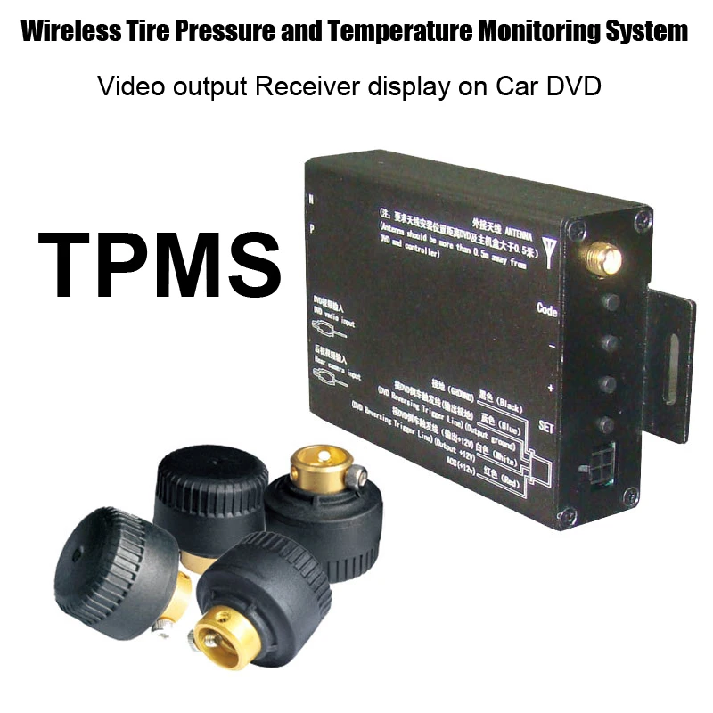 Внешний датчик беспроводной системы TPMS транзитного приемника с отображением