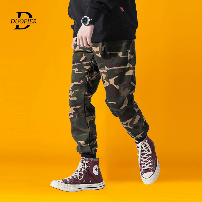 

2019 New Men Jogging Pants Casual Street Trend Loose Camouflage Sweatpants Cotton Comfort Autumn Male Military Pencil Trousers
