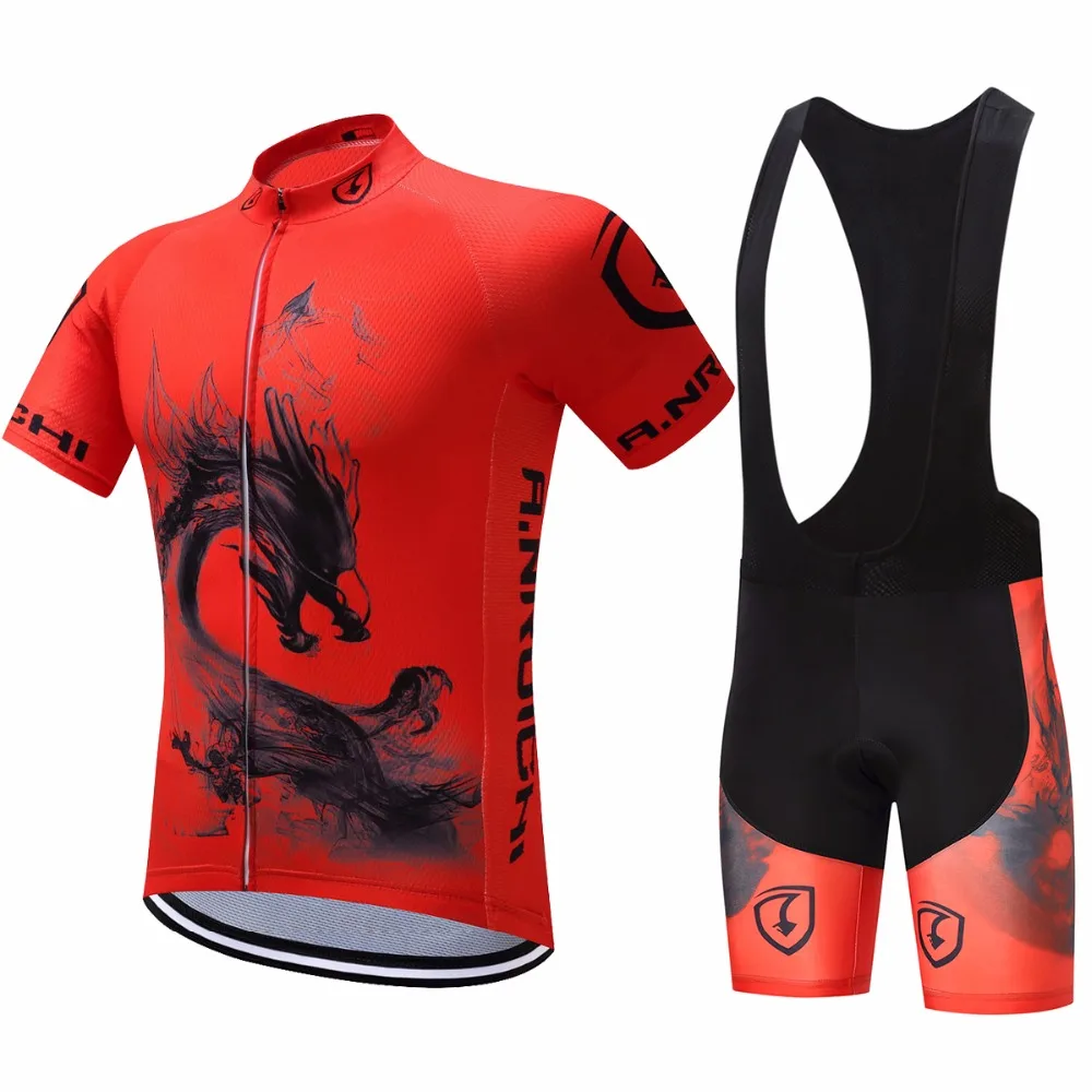 

Cycling Jersey Set Men 2018 Dragon Pattern Short Riding Bicycle Cycling Clothing Men Sport Jerseys Customized/Wholesale Service