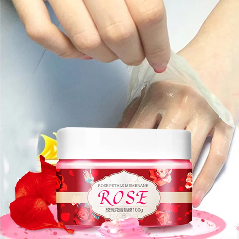 

Rose Peel Off Hand Wax Gel Hydrating Exfoliating Whitening Hand Mask SSwell