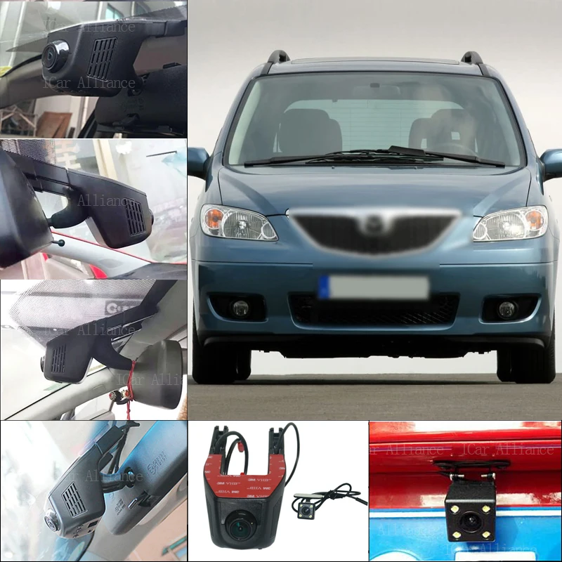 

BigBigRoad For Mazda 6 8 Car Dash Cam APP Control Car Wifi DVR G-sensor Novatek 96658 WDR Dual Lens Car Black Box Camcorder