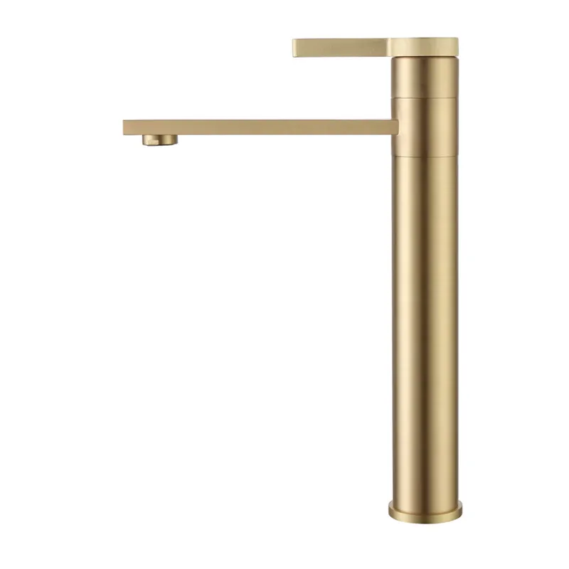 

All copper hot and cold basin faucet water tap golden table washbasin bathroom household toilet splash proof faucets single hole