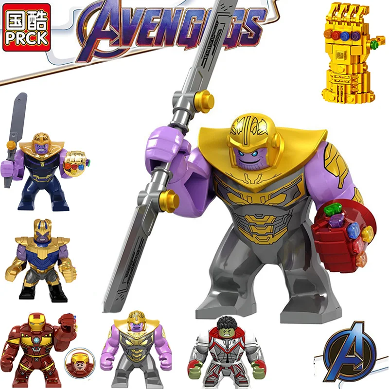 

2019 Marvel Avengers: Endgame Super Heroes Thanos Iron Man Oneindige Handschoenen Bouwstenen Bakstenen Compatibel Met Legoings