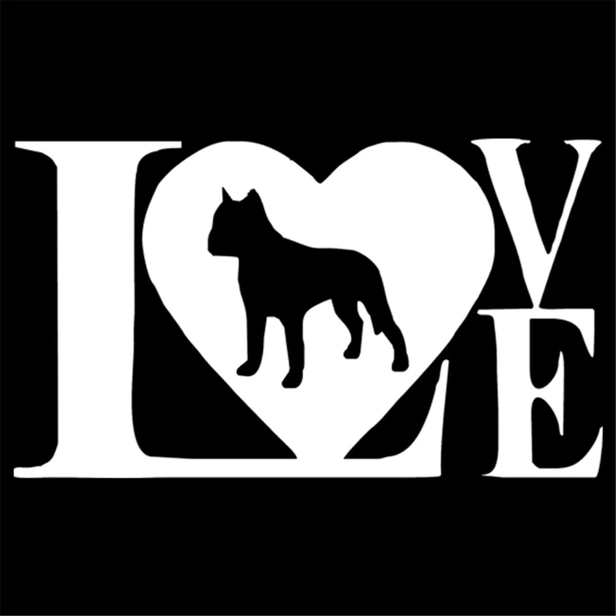 Наклейки на автомобиль Love Pitbull|Наклейки автомобиль| |