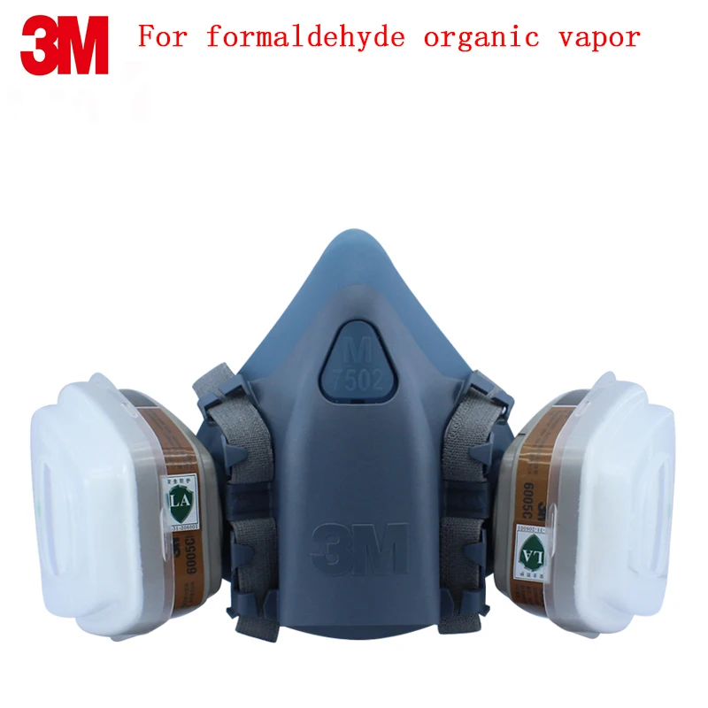 3 м 7502+ 6005 респиратор противогаз Подлинная безопасность 3м защитная маска против формальдегида органический пар химическая противогаз