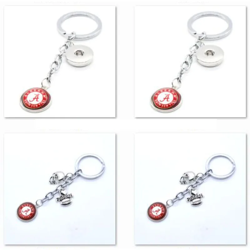 

2018 New Football Keychain Alabama Crimson Tides Charm Key Chain Car Keyring for Women Men Party Birthday Keyrings Gifts