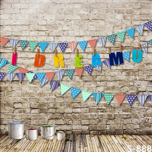 

150x220cm Thin vinyl cloth photography backdrops computer Printing photo backdrops brick wall backgrounds for photo studio S-888