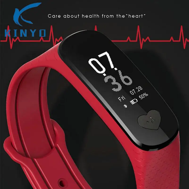 Kinyo Smart Bracelet ECG + PPG Health Wrist Band Heart Rate Blood