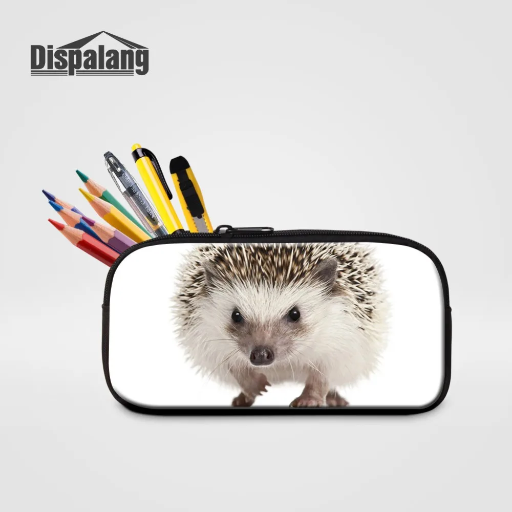 

Dispalang Hedgehog Animal Pencil Bag Stationery Women Small Cosmetic Case Children's Learning Pen Box Bags For School Suppliers
