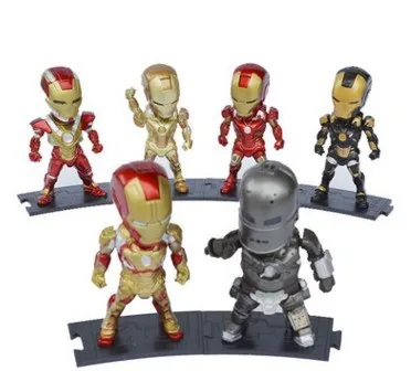 Iron Man Caption American Marvel hero doll action figures anime  cartoon series western animation toys for children Tony Stark