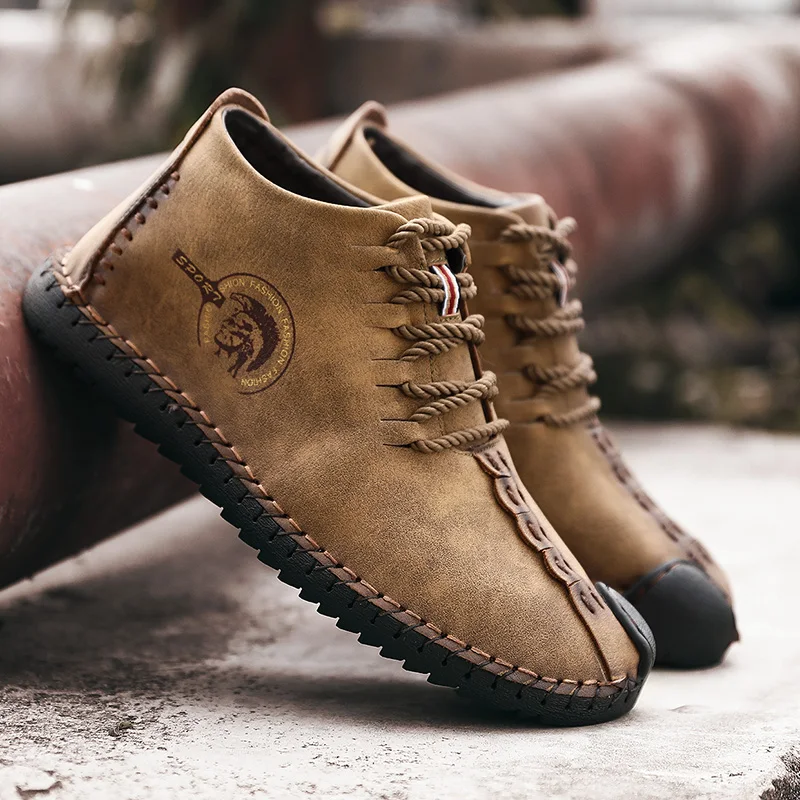 

2018 Fashion Warm Casual Shoes Loafers Men Shoes With Fur Quality Split Leather Shoes Men Flats Hot Sale Moccasins Shoes Big SZ